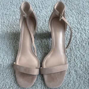 Essex Lane Block Heel Strappy Sandal Nude